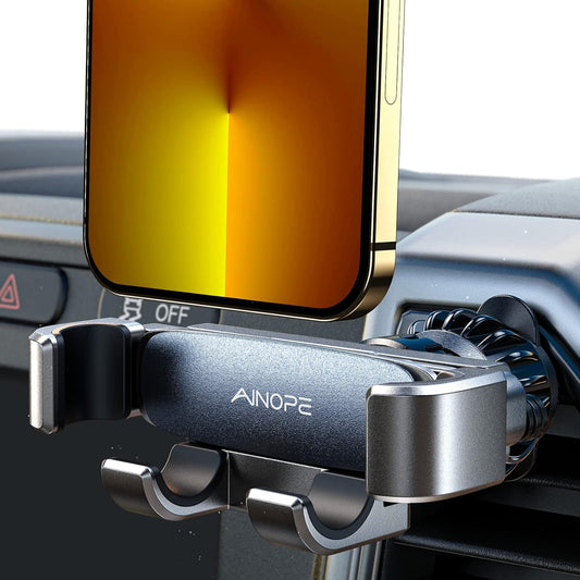 Car Phone Holders for Your Car Air Vent Phone Mount [Thick Cases Friendly] Cell Phone Holder Car Accessories for Women Men for Iphone 16E 16 15 Pro Max Samsung S25 Ultra All Phones, Black
